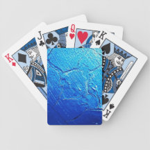 Weathered In Blue Bicycle Playing Cards