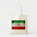 Weathered Iran Flag Canvas Bags