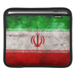 Weathered Iran Flag Sleeves For iPads