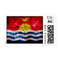 Weathered Kiribati Flag Stamp