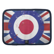 Weathered Mod Target on silk effect Union Jack Organizers
