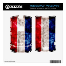 Weathered Netherlands Flag Decals For Motorola RAZR