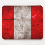 Weathered Peru Flag Mouse Pads