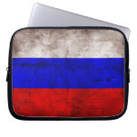 Weathered Russia Flag Laptop Sleeve