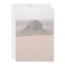 Weathered surrealistic sandstone rock, Niger rock Custom Invites