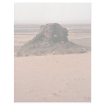 Weathered surrealistic sandstone rock, Niger rock Letterhead Template