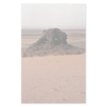 Weathered surrealistic sandstone rock, Niger rock Stationery Paper