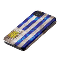 Weathered Uruguay Flag Iphone 4 Case-mate Cases