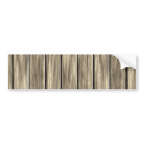 Weathered Wood Board Pattern Bumper Stickers