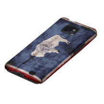 Weathered Wyoming Flag Samsung Galaxy Cover