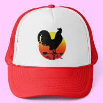 Weathervane Rooster Sunrise hats