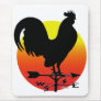 Weathervane Rooster Sunrise Mousepad