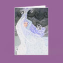 "Weatherwoman: Snowstorm" Greeting and Note Cards by whimsicaldreams "Weatherwoman: Snowstorm" Greeting and Note Cards