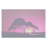 Weaver bird nests in silhouetted tree, Arusha Nati Personalized Stationery