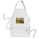 Weaver Facing Left Spinning Wheel Vincent van Gogh aprons
