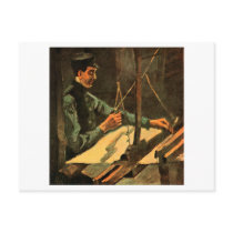 Weaver Facing Right, Vincent van Gogh postcards