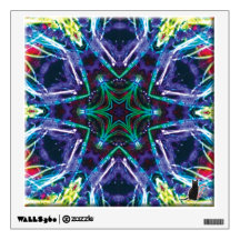“Weaver” Kaleidoscope “PixPane(TM)” Wall Decal