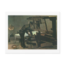 Weaver Standing Before Loom, Vincent van Gogh Post Cards