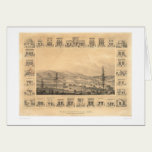 Weaverville, CA. Panoramic Map 1856 (1846A) cards