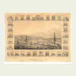 Weaverville, CA. Panoramic Map 1856 (1846A) posters