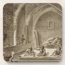 Weaving a Rug, from Volume II Arts and Trades of ' Coaster