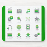 Web and Internet Icons6 Mouse Pad