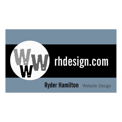 Web Design Business Cards (front side)