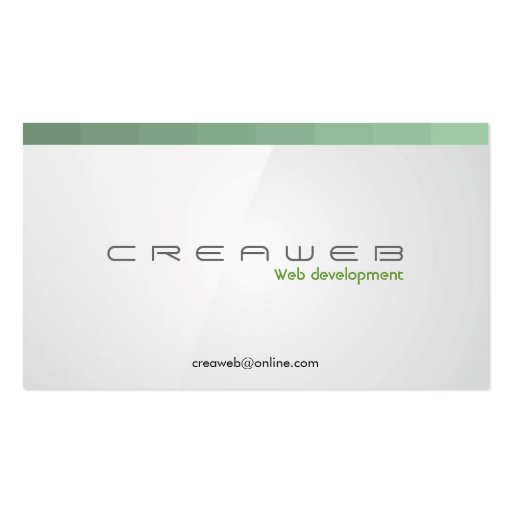 Web Developer - Business Cards (front side)