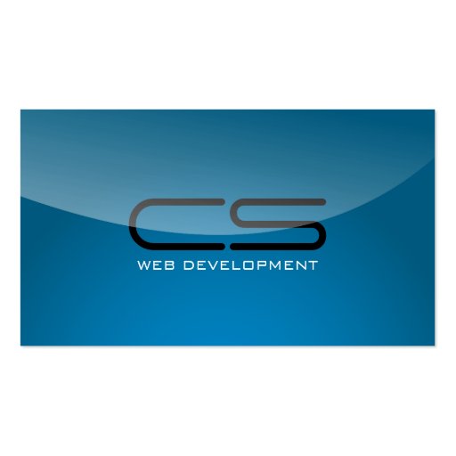 Web Developer - business cards (front side)