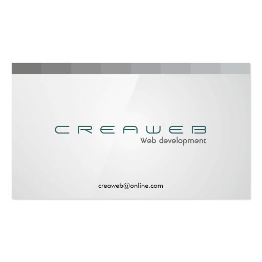 Web Developer - Business Cards (front side)