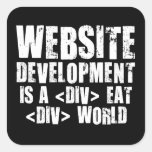 Web Development: A DIV EAT DIV World Sticker