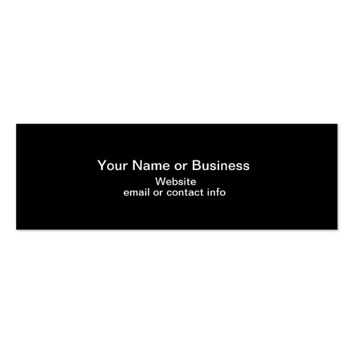 Web of Color Mini Bookmark Business Card