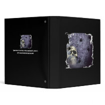 Web, Spiders and Skull Avery Binder