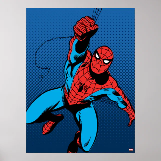 Web Swinging Spider Man Poster Zazzle