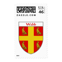 Webb Coat of Arms/Family Crest postage by NameGame Webb Coat of Arms/Family Crest postage