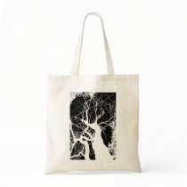 WEBBY TREE BLACK AND WHITE NEGATIVE bags