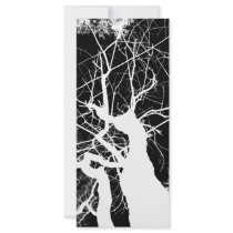 WEBBY TREE BLACK AND WHITE NEGATIVE rack cards by VoXeeD WEBBY TREE BLACK AND WHITE NEGATIVE rack cards