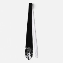 WEBBY TREE BLACK AND WHITE NEGATIVE NECKTIES
