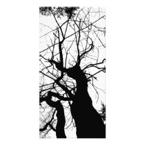 WEBBY TREE BLACK AND WHITE CUSTOM PHOTO CARD