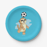 Webkinz | Meerkat Playing Soccer Paper Plate