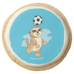 Webkinz | Meerkat Playing Soccer Round Shortbread Cookie