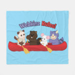 Webkinz | Webkinz Rules Canoe Trip Fleece Blanket