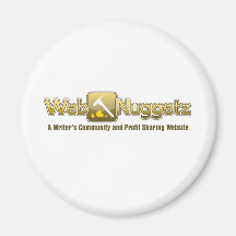 Webnuggetz logo refrigerator magnet