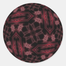 Webs and Coffins Round Sticker