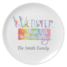 Webster New York Personalized Plate