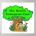 Wecome to Kindergarten/Personalize/Vera Trembach Poster