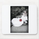 WedBouquetR091810StairsBW Mouse Pad