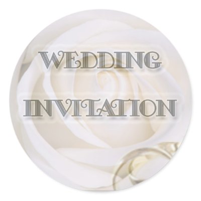 Wedding 2 round sticker