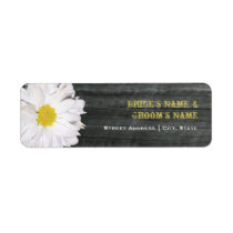 Wedding Address Label - Daisy & Barnwood