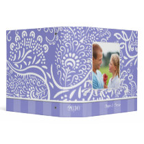 Wedding Album Blue Paisley  Engagement Photo binders